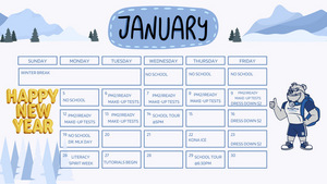 ✨January 206 Activity Calendar ✨